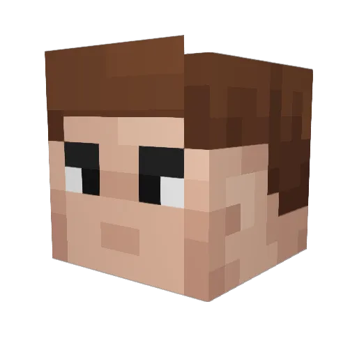 nefor123001 Minecraft avatar head, 3D render
