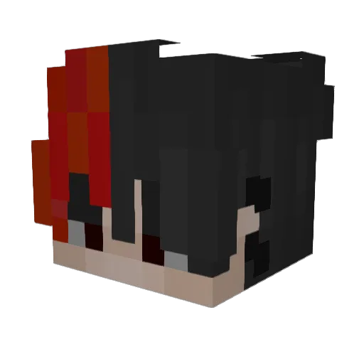 nefroz Minecraft avatar head, 3D render