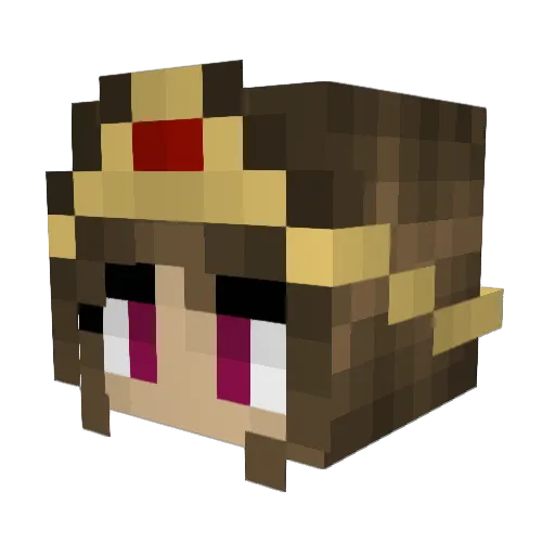 negativecloud Minecraft avatar head, 3D render