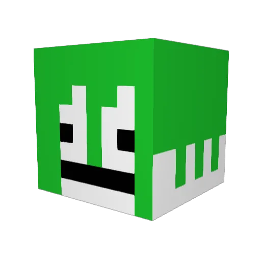 negi0404 Minecraft avatar head, 3D render