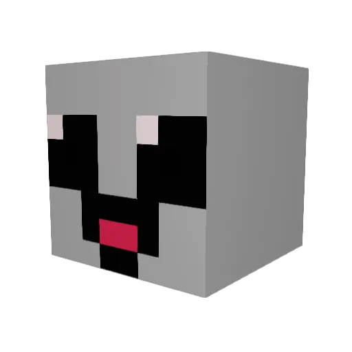 negi29 Minecraft avatar head, 3D render