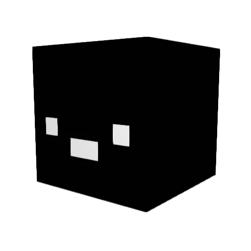 negii_ Minecraft avatar head, 3D render
