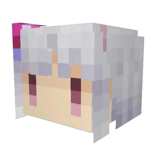 negimiso13 Minecraft avatar head, 3D render