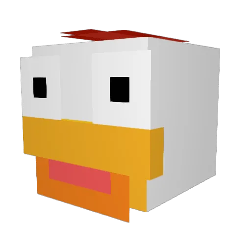 negipower1006 Minecraft avatar head, 3D render