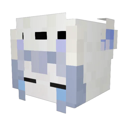 negos20 Minecraft avatar head, 3D render