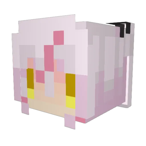negoto_v Minecraft avatar head, 3D render