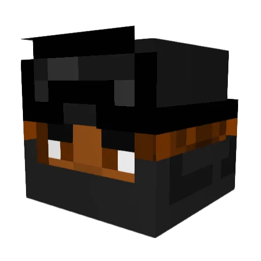 negrito21 Minecraft avatar head, 3D render