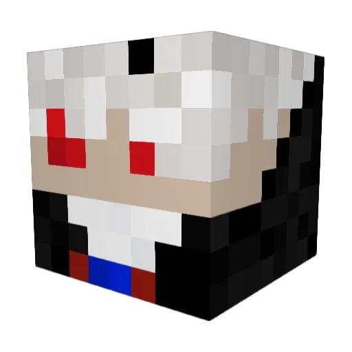 negrog07 Minecraft avatar head, 3D render