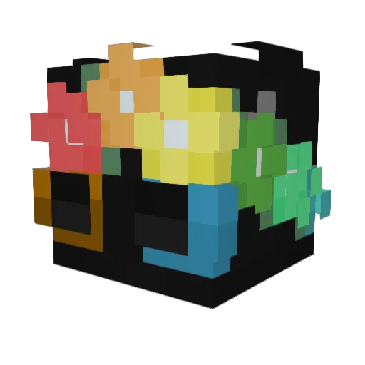 negrogay Minecraft avatar head, 3D render