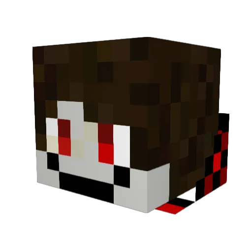 negya Minecraft avatar head, 3D render