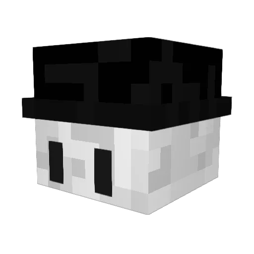 neharine Minecraft avatar head, 3D render