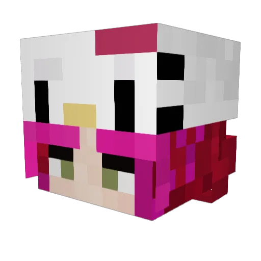 neibes Minecraft avatar head, 3D render