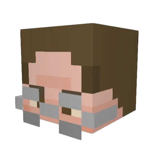 neilthegoat Minecraft avatar head, 3D render