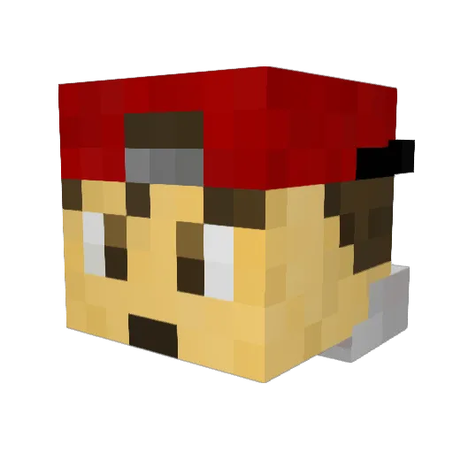 neipo5 Minecraft avatar head, 3D render