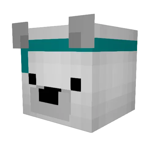 neiropopEz Minecraft avatar head, 3D render