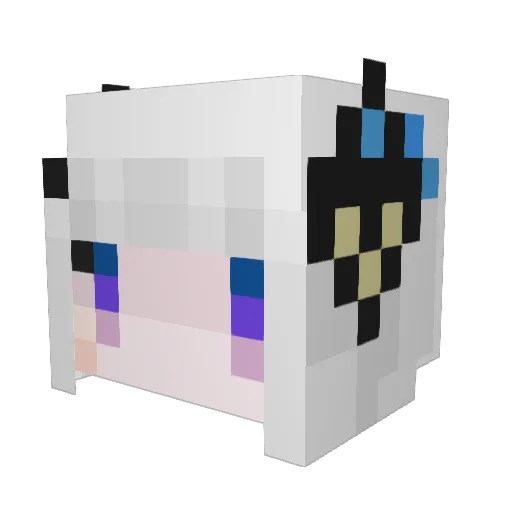 neisama Minecraft avatar head, 3D render