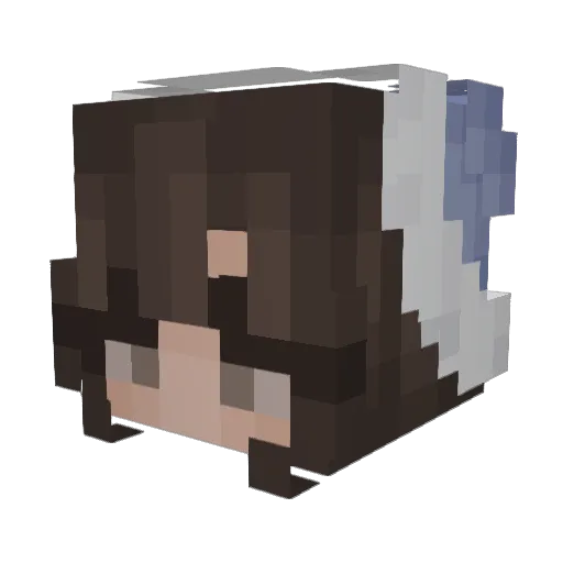 neitineiti Minecraft avatar head, 3D render