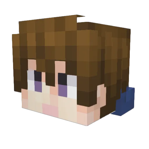 nek0box Minecraft avatar head, 3D render