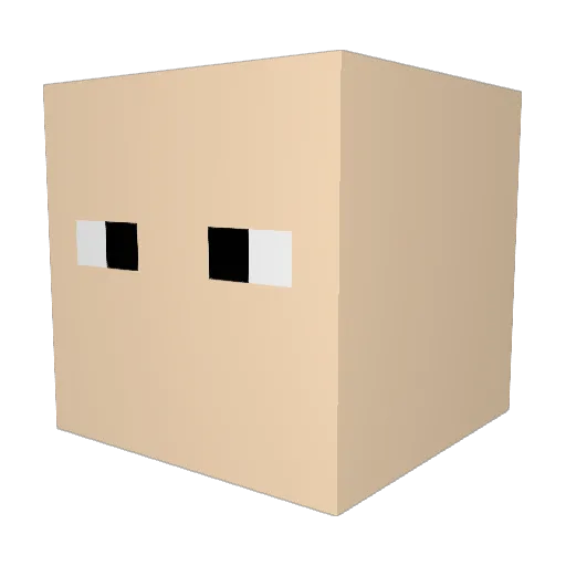 nekku123 Minecraft avatar head, 3D render
