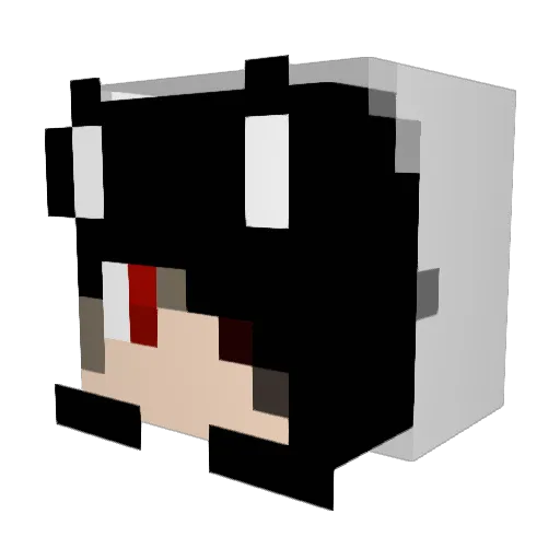 neko1919 Minecraft avatar head, 3D render