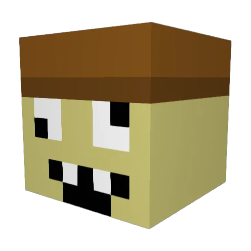 nekoBREEZE Minecraft avatar head, 3D render