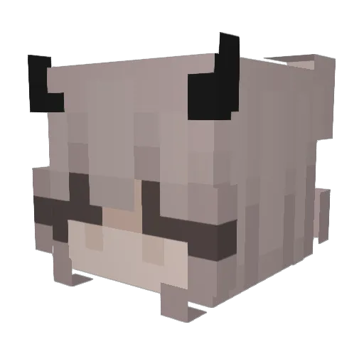 neko_96 Minecraft avatar head, 3D render