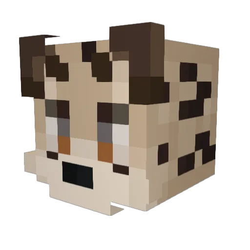 neko_mamushi Minecraft avatar head, 3D render
