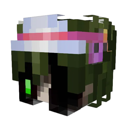 neko_nope Minecraft avatar head, 3D render