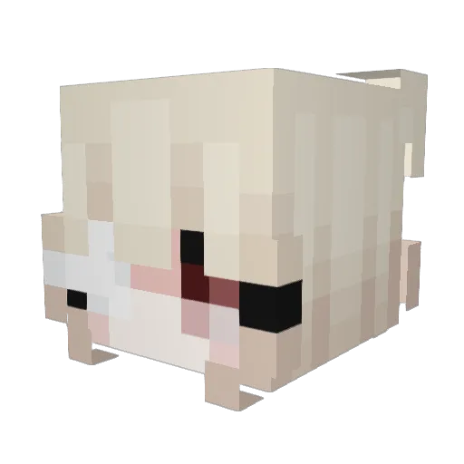 neko_wky Minecraft avatar head, 3D render