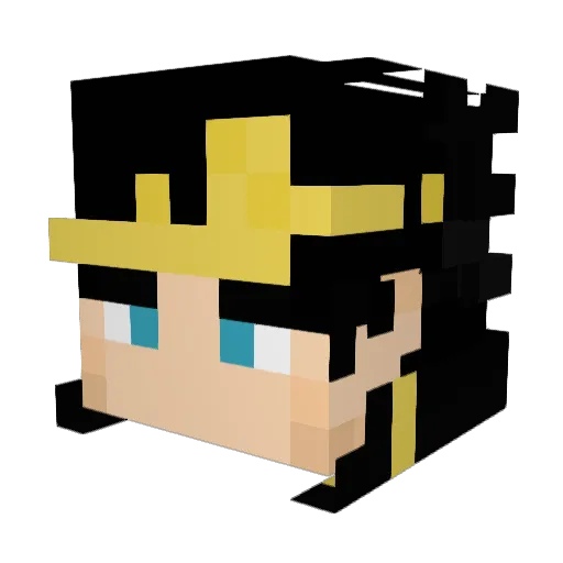 nekoempt Minecraft avatar head, 3D render