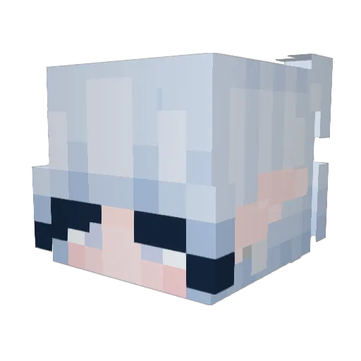 nekoking120 Minecraft avatar head, 3D render