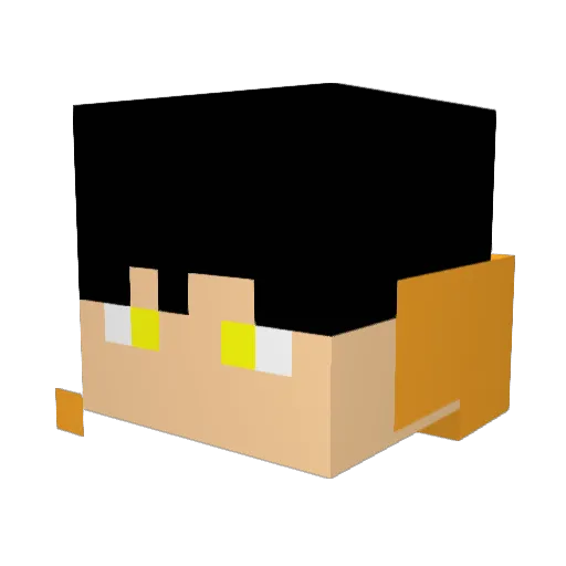 nekomikann2 Minecraft avatar head, 3D render
