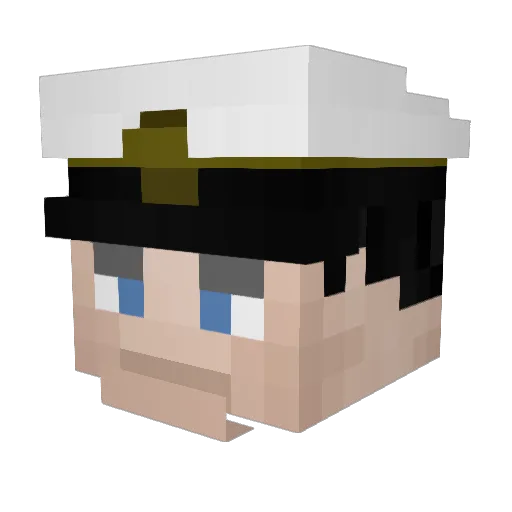 nekoooon Minecraft avatar head, 3D render