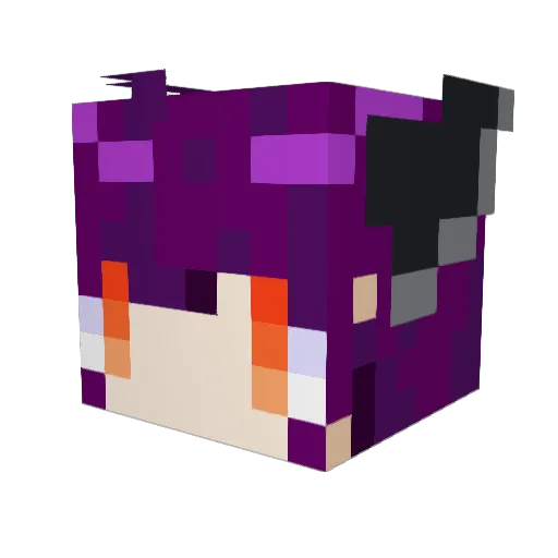 nekosuke19 Minecraft avatar head, 3D render