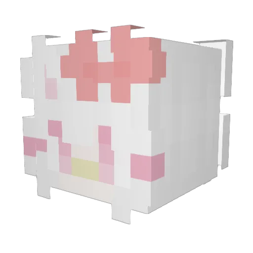 nekromann Minecraft avatar head, 3D render