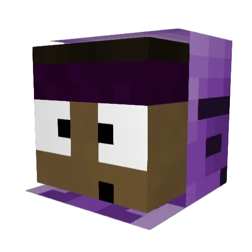 neksiuu Minecraft avatar head, 3D render