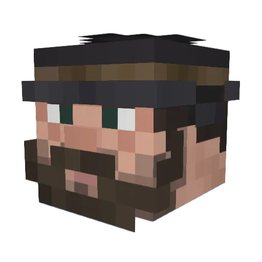 nektio Minecraft avatar head, 3D render