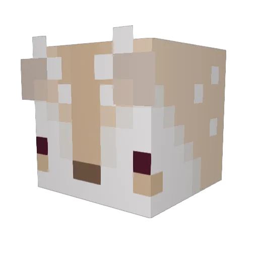 nektryu Minecraft avatar head, 3D render