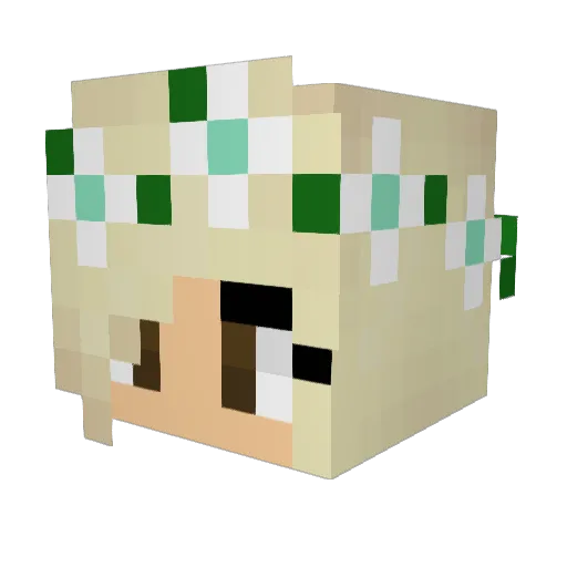 nekyia Minecraft avatar head, 3D render