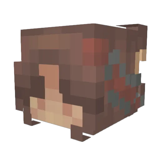 nela621 Minecraft avatar head, 3D render