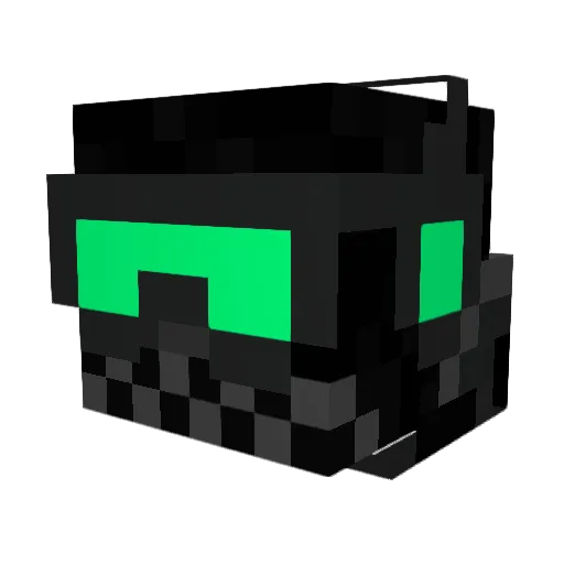 nelajn Minecraft avatar head, 3D render