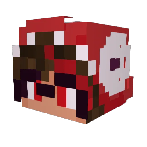 nelbulous Minecraft avatar head, 3D render
