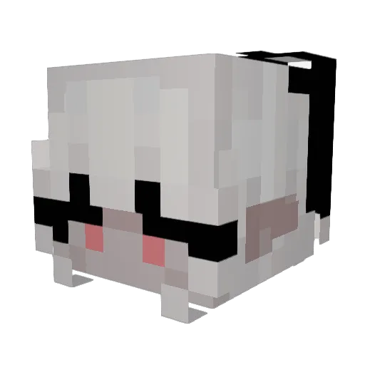 nell0l Minecraft avatar head, 3D render