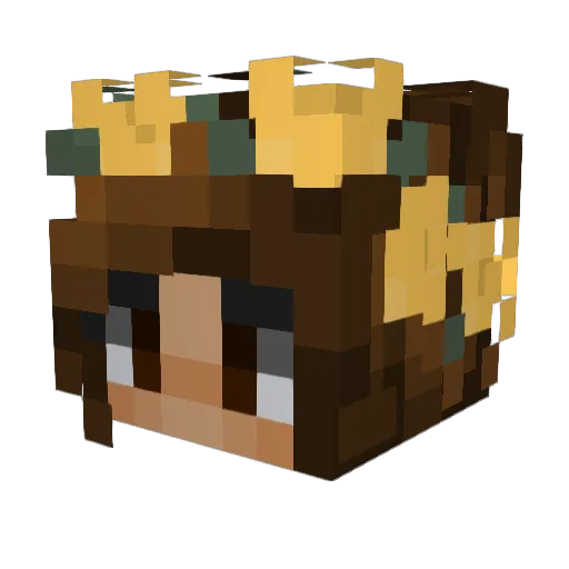 nellagarcia Minecraft avatar head, 3D render