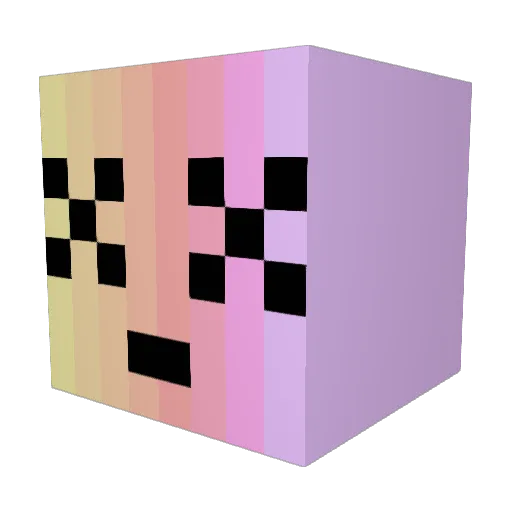 nelli861 Minecraft avatar head, 3D render