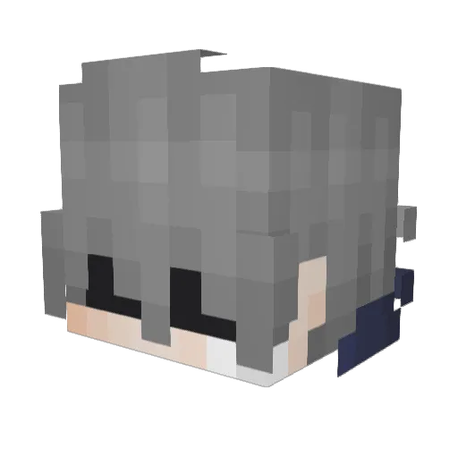 nelliXaES Minecraft avatar head, 3D render