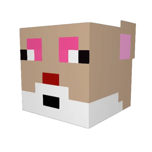 nellyson18 Minecraft avatar head, 3D render