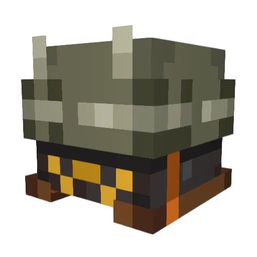 nelpan Minecraft avatar head, 3D render