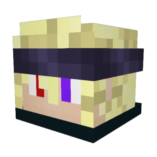 nelson0606 Minecraft avatar head, 3D render
