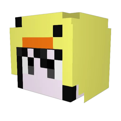 nema710 Minecraft avatar head, 3D render
